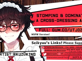 [bdsm (dom) Asmr] Stomping More Than Crossdressing Bf's Cock! Persona 5!